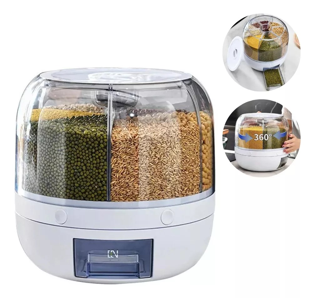 Miniatura 2 de Dispensador gira  alimentos 6 divisiones